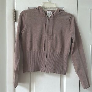 Hippie Rose hood super soft hoodie, new with tags, size Large, color mocha stone